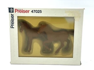 Preiser 47025 G Elastolin/ Horse Horses Pack NIb # PC - Imagen 1 de 3