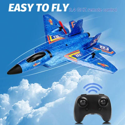 F22 2.4G LED Fighter Remote Control RC Plane 2CH 3-Axis Gyro Airplane Glider Toy - Image 1 of 4