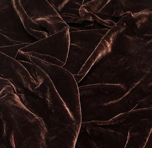 SILK RAYON VELVET SOLID FABRIC 45”W COSTUMES, APPAREL,UPHOLSTERY 43COLOR BY YARD - Picture 1 of 68