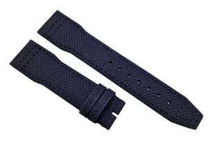 Correa de reloj IWC Original XL correa de reloj 21/18 mm para reloj de aviador textil negro / 103 - Imagen 1 de 4