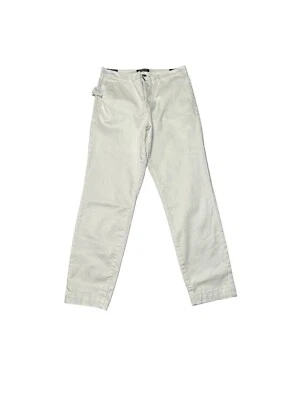 Nautica Pants Womens 4/27 White Tencel Ankle Trouser High Rise Stretch Chino NWT - Image 1 of 4