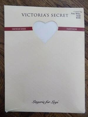 Victoria's Secret Daywear Sheer Pantyhose Control Top Pure White Small - Image 1 of 3