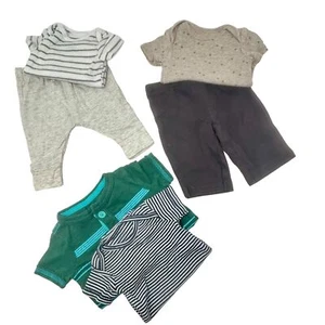 Baby Boy's - 2 Pair of Pants and 4 Body Suits - Size Newborn - Picture 1 of 9