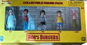 Mini action figure Bob's Burgers serie 1 nuova 2015 da collezione 5 pezzi - Foto 1 di 2