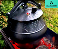 Kazan Afghan Pot Camping Cooking Pot Pressure Cooker Fire Pot Aluminum Kazan 5L