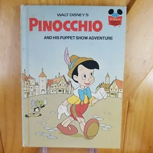 Walt Disney's Pinocchio and his Puppet Show Adventure, 1973, Hardcover Book - Picture 1 of 7