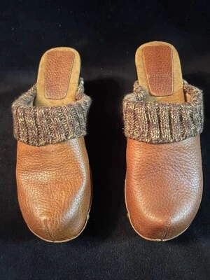 Sandalias Sam & Libby Edelman NW-3 Alexis Cuero Parte Superior Madera Parte Inferior Talla 9M Foto 1 de 4