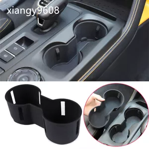 Silicone Black Central Control Insert Mat Cup Holder Trim For Ford Ranger 2023+ - Foto 1 di 14