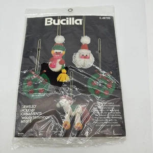 Bucilla Jeweled Holiday Ornaments Kit Woolly Trimmings Christmas with 5 ornament - Bild 1 von 4