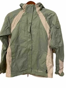 Columbia Womens Jacket Small Mint Omni-Tech Windbreaker Hooded Coat Athleisure - Picture 1 of 12
