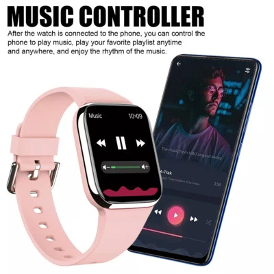 Smart Watch Men Women Fitness Tracker Blood Pressure Heart Rate Sport Watches UK - Image 1 of 4