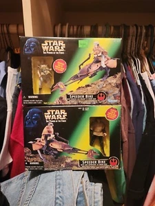 1997 Star Wars Power Of The Force POTF Speeder Bike Luke Skywalker & Leia ENDOR - Bild 1 von 7
