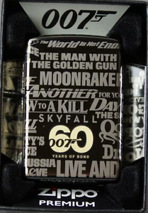 Zippo Feuerzeug " 60 Jahr James Bond 007 Limitiert " Neu & OVP
