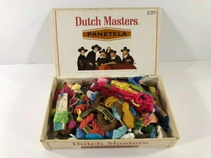 70+ Skeins Embroidery Floss 6 Strand JP Coates Bucilla Star Dutch Masters Box - Picture 1 of 6