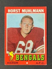 VINTAGE 1971 Topps Football HORST MUHLMANN # 49 --- ROOKIE CARD --- EX Cond