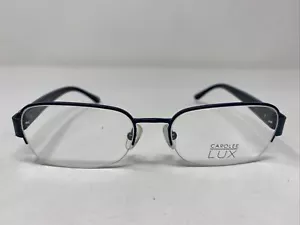 Carolee Lux K0 1007B 2710 53-17-135 Navy Blue Half Rim Eyeglasses Frame HH76 - Picture 1 of 8