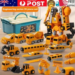 35pcs Magnetic Transform Engineering Car Assembled Toy, Robot Toys for Kid Gift - Picture 1 of 15