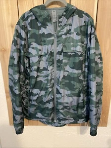 DIP Green Camo Long Sleeve Hooded Jacket Size S NWOT - Picture 1 of 4