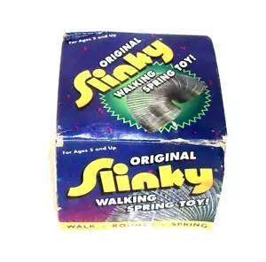 The Original Slinky Walking Spring Toy NEW IN ( Rough ) BOX - Picture 1 of 7