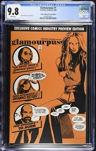 DAVE SIM'S GLAMOURPUSS #1 - EXCLUSIVE PREVIEW EDITION 9.8 2008 NM/MT White Pages - Picture 1 of 6