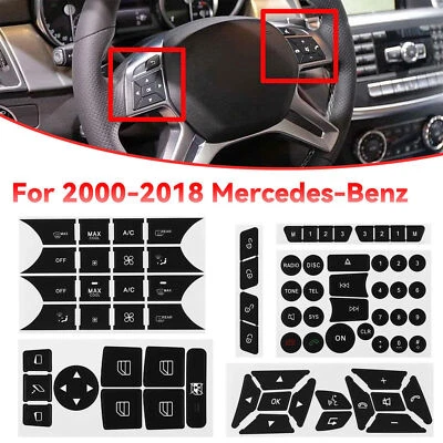 Button Repair Kit Window Switch Sticker For Mercedes-Benz C200 C250 C300 CLA200 - Image 1 of 4