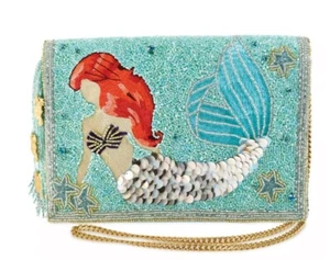 Bolso sin asas bandolera Mary Frances x Disney Ariel con cuentas ¡RARO! - Imagen 1 de 6