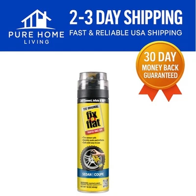 Aerosol Tire Inflator – Instant Flat Tire Repair for Standard Vehicles, 16 oz - Image 1 of 4