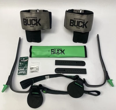 Buckingham Steel Pole Grip Climber Kit with Cushion Wrap Pads Gaff Shaping Kit - Image 1 of 4