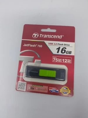 Transcend 16GB JetFlash 760 USB 3.0 флэш-накопитель TS16GJF760 - новый запечатанный - Изображение 1 из 4