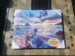Country Side Twinkle LED Island Beach Scene Wall Art 16x20 NEW TESTED WORKS - Picture 1 of 6