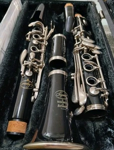 1950's Signet Resonite Selmer B Clarinet, Silver Plated Keys, Yamaha Kit, w/Case - Picture 1 of 22
