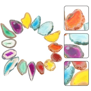 15PCS Beautiful Agate Slices for DIY Jewelry and - Picture 1 of 12