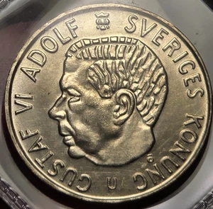 1971 Sweden King Gustaf VI Adolf 5 Kronor - 50+ Year-Old Scandinavian Gem! - Picture 1 of 2