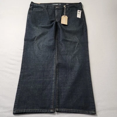 Vintage Y2k Ralph Lauren Chaps Baggy Jeans Mens 42x30 Dark Wash Skater Grunge  - Image 1 of 4