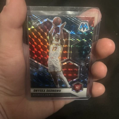 ONYEKA OKONGWU RC 2020-21 MOSAIC GENESIS #225 HAWKS ROOKIE RARE SP - Image 1 of 2