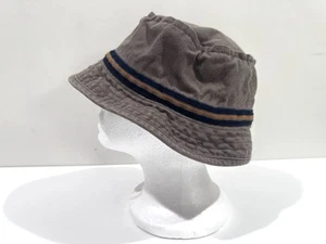Cappello vintage AE American Eagle Performance secchiello anni 90 Y2K marrone blu tela spessa - Foto 1 di 7