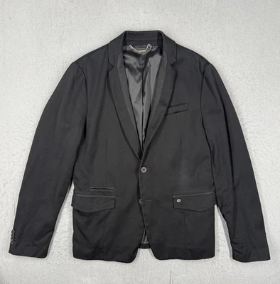 Jaqueta Diesel Masculina Grande Preta 2 Botões Sarja Casaco Esportivo Blazer Militar - Imagem 1 de 4