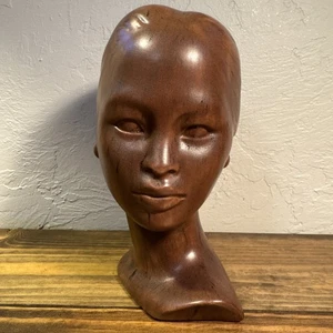 Busto cabeza mujer vintage de cerámica molde holandés - Imagen 1 de 10