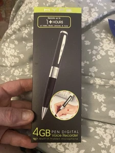HYPE  Voice Activated Recorder Pen, Small Audio Recording Device NEW - Picture 1 of 3