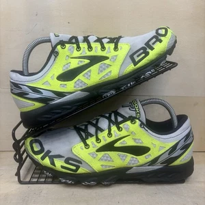 Brooks T7 Racer Laufschuhe Herren Größe 8,5 gelb grau schwarz leicht neon - Bild 1 von 20