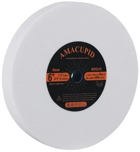 Bench Grinding Wheel 6 Inches, White Aluminum Oxide Abrasive. for Sharpening ... - Picture 1 of 6