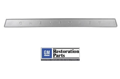 1964-66 Pick Up Pickup Truck CHEVROLET Silver Glove Box Door Plate Emblem C10 " - Image 1 of 3