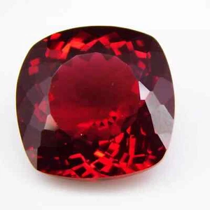 59.75 Ct. Mozambique Blood Red Ruby Cushion Cut Loose Gemstone Gift for Women - Picture 1 of 6