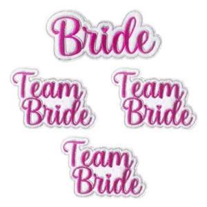 Bachelorette Bride Patch Embroidered Iron-On 4" - Picture 1 of 18