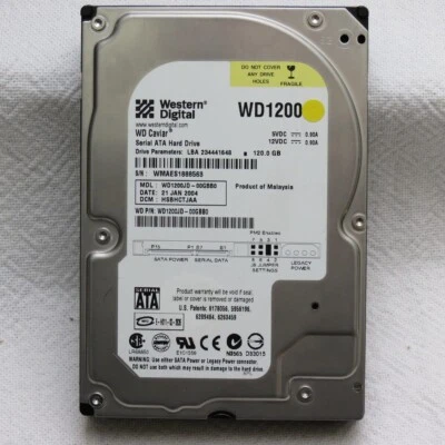 Western Digital Caviar WD1200JD-00GBB0 120GB SATA 3.5" 7200rpm used - Image 1 of 4