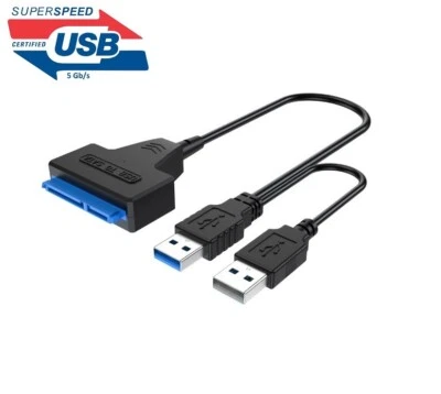 USB 3.0 zu to SATA Adapter 2.5 HDD SSD Festplatte converter s-ata - Bild 1 von 2
