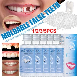 5/3X False Teeth Solid Glue Temporary Tooth Gap Filler Tooth Repair DIY Moldable - Picture 1 of 28