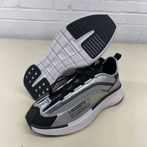 LACOSTE Audyssor Lite Textile Sneaker Men's Size US 7.5 Silver/White - Foto 1 di 6
