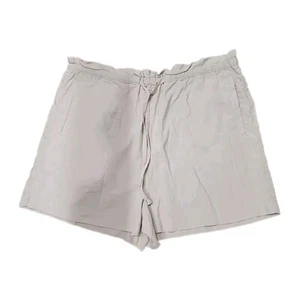 Cloth & Stone Lightweight Tencel Welt Pocket Shorts Beige Women's Large - Picture 1 of 8