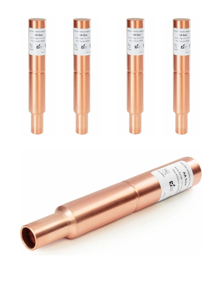 5 PCS EFIELD MH-260 1/2-Inch Straight Male Sweat Copper Water Hammer Arrestor
